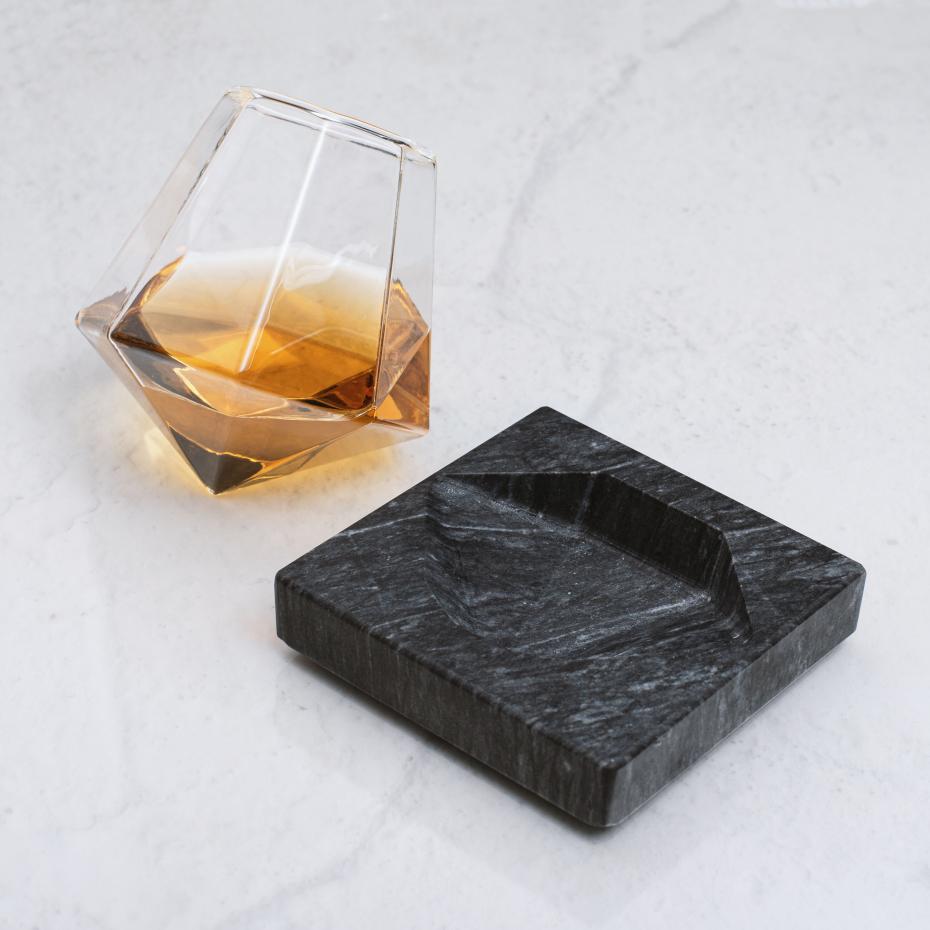 Diamond Glass and Marble Cooling Coaster